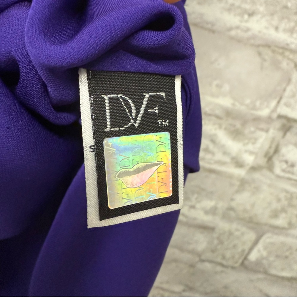 Diane von Furstenberg Silk Sleeveless Top Women’s‎ Medium Purple - Picture 4 of 8
